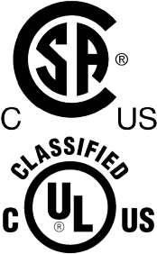 CSA and UL Classified marks