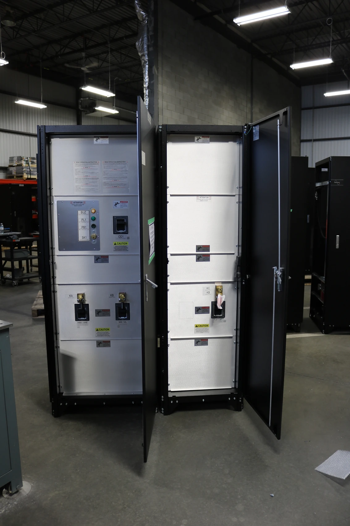 Upright ITS integrated power system at the factory